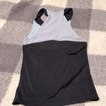 Adidas Workout Top wit Built in Bra Black/light blue Small or XS Photo 6