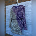 ROTATE Birger Christensen Billie Mini Dress size 0 Silver Photo 5