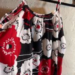 Dress Forum Red and Black Fitted Graphic Camisole Photo 1