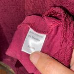 appleseed's  Maroon Red Scrunch Stretch Short Sleeve Square Neck Top Size XL Photo 4