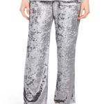 Josie Natori Grey Velvet Sleepwear Pants Gray Size L Photo 0