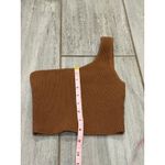 Aritzia Babaton  Sculpt Knit One-shoulder Cropped Tank XXS Mocha Brown Photo 3