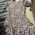 Storets  yellow red & blue floral mini dress s/m Photo 1
