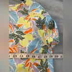 L.L. Bean Signature Size M Rangeley Cotton Tee Scoop Neck Lemon Floral Tee Shirt Yellow Size M Photo 8