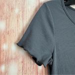 Sincerely Jules Blue California Ribbed Lettuce Hem T Shirt Dress Size L Size L Photo 5