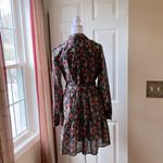 BODEN Flower Print Shirt Mini Dress with Tie in Belt NWOT Size 10 Photo 3