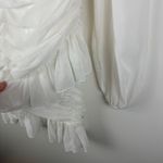 Showpo Can I Be Your Honey Mini Dress Size 4 White Ruched V Photo 2