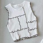 Sierra Knit Contrast Crop Top Size M Photo 1