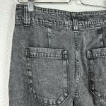 Who What Wear Women's Cropped Black Jeans High Rise Slash Pocket Pleated Size 6 Photo 3