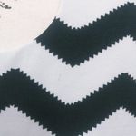 Sans Souci  Black White Chevron Sleeveless Dress Stretchy Contemporary SZ L Photo 7