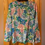 J.Crew Cotton Tie-Front Gathered Sleeves Ruffle Top in Fairy Floral Size XS Photo 7