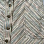 Anthropologie Pilcro & the Letterpress Striped Multicolor Button Skirt Chevron 6 Photo 4
