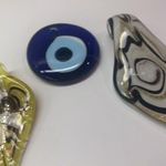 Lot Of 3 Blown Glass Costume Necklace Pendants Photo 11