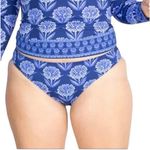 Johnny Was NEW  Yao Hipster Blue Bikini Bottom 2X Floral Photo 0