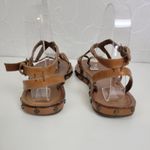 MNG Women's Sandals 36 Brown Leather Barefoot Ankle‎ Strap Slip Photo 5