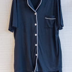 Amazon Black and White Short Sleeve Pajama Set Photo 0