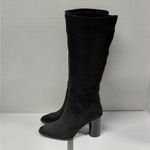 Torgeis Womens Knee High Boots Sz 6 Black Chunky Heel Coastal Cowgirl Whimsigoth Photo 1