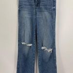 Judy Blue  straight leg blue jeans tummy control knee distress ripped size 25 Photo 0