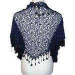 Very pretty lace vintage looking ( because I don’t know origin)shawl. Black Photo 0
