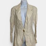Casablanca Linen Blend Blazer Size 4 Photo 0