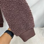 American Eagle  light Purple Sherpa Pullover Hoodie Size large kangaroo pocket Photo 3