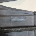 Victor Victoria black pleated belted wool dress Size 6 Photo 2