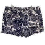 Joe Fresh women's size 8 with a 4" inseam blue and white shorts pockets Photo 3