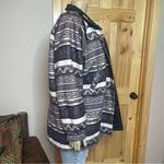 Aztec Jacket Coat Reversible Waterproof Oversized Adult Sz Medium Fleece/Nylon Photo 9