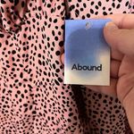 Abound  Pink Spotted‎ Long Sleeve Crop Top Ruched Sweetheart Neckline Size Small Photo 3