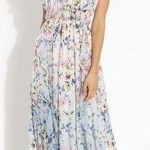 Shoshanna Fontaine Floral Triana Dress Maxi Flowers size 6 NWT Photo 0