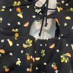 PINK - Victoria's Secret Pink Victoria’s Secret Floral and Citrus Black One-Piece Swimsuit Photo 2