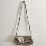 Elliott‎ Lucca Pyrite Metallic Leather Grenville Shoulder Purse 105040 Excellent Silver Photo 3