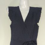 Monteau Navy Polka Dots Dress Women’s SMALL Pin-up Retro Cottage core Photo 1