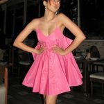 ZARA  mini dress Pink Sleeveless bow flowy summer evening wedding vacation Photo 1