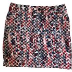 Christopher & Banks  skort size 6 RWB print Photo 0