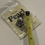 Freshwater Pearls Flower Stem Brooch Pin Silver Tone Philippines NWT Photo 3