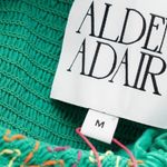 Alden Adair. Frida Ruffle Smocked Midi Dress. Green Size M Photo 14