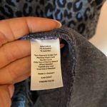 Talbots  Blue Cheetah Print Long Sleeve Knee Length Dress Women's size Large Photo 8