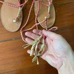 l*space L* by Cocobelle Gili Wrap Gladiator Braid Sandal in Coral & Gold- Sz 8.5 🧡🎀 Photo 4