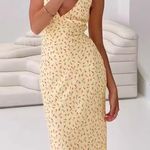 Princess Polly  Yellow Floral Dress Maxi Photo 2