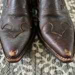 Ariat  low brown leather western heeled booties Photo 10