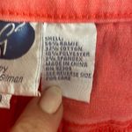 DG2 Diane Gilman Coral Tie Dye Jeans 10 Orange Photo 4