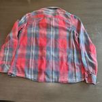 Charlotte Russe Women's Plaid Flannel Shirt Top Button Down Size L Photo 7