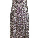 Alex Evenings Sequined Column Evening Gown Size 4 Pink and Gold Formal Dress Photo 0