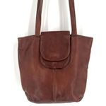 Vintage‎ Hobo International Leather Purse Bucket crossbody Bag Brown Size Small Brown Photo 1