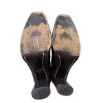 via spiga Italian Leather Brown Snakeskin Knee-High Riding Boots Womens 5.5M SKU Photo 8