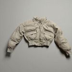 Saunders Faux Leather Puffer Jacket Size M Size M Photo 7