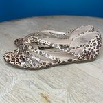 Journee Collection  Leopard Print Dorsay Divina Flat Sandals Size 8 Photo 3