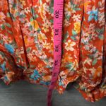 Roller Rabbit  Vado Cecilia Dress Fit and Flare Orange Floral Small Photo 12