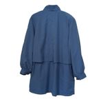 Gallery Coat Blue Button Front XL Check Measurement Photos 1X Night Out #36232 Photo 2